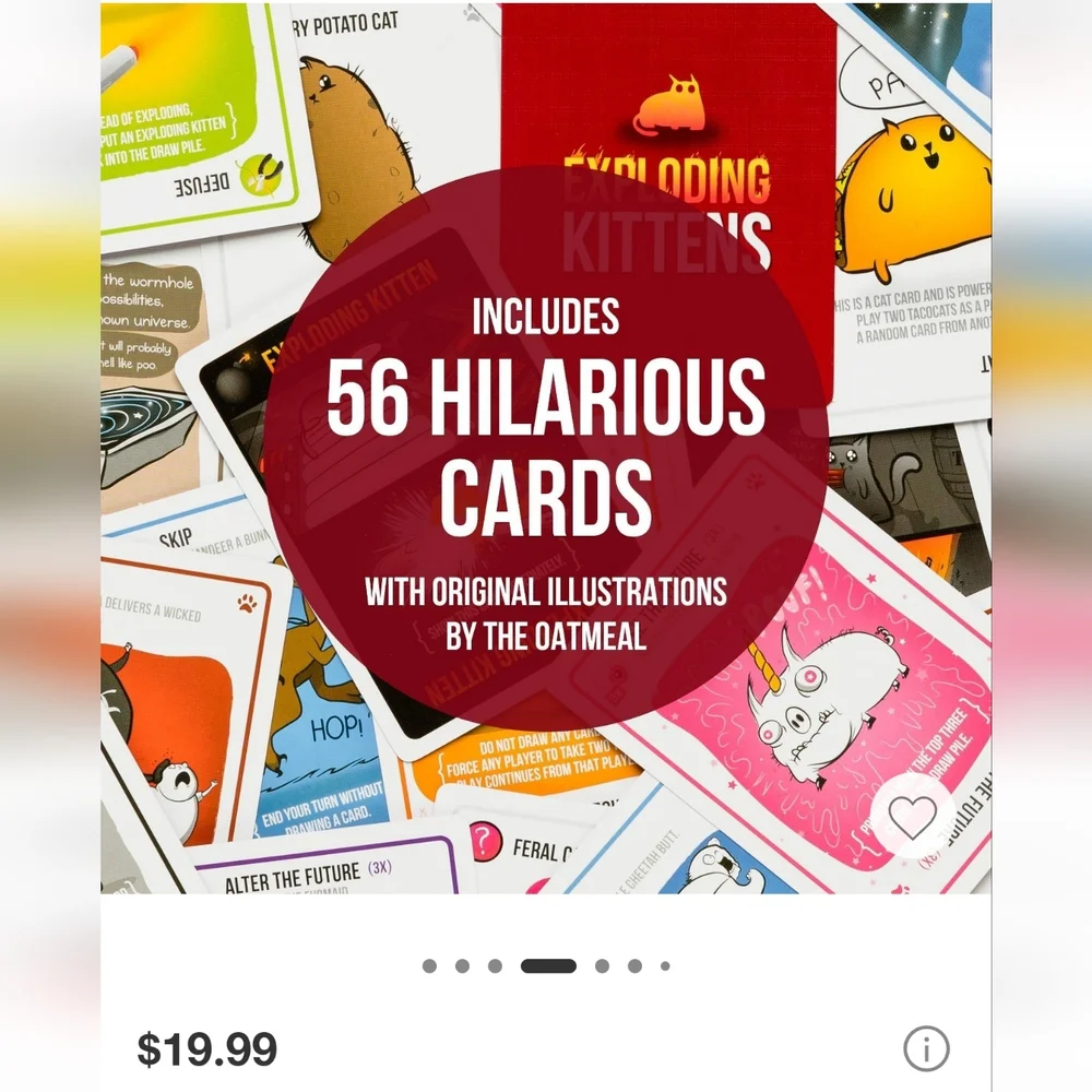 Exploding Kittens Card Game - Picture 2 of 4